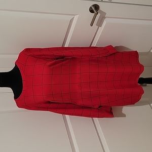 Long Sleeve Bright Red Dress